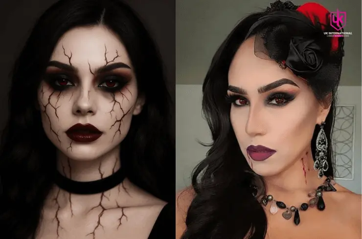 Glamorous Vampire Queen Halloween Makeup