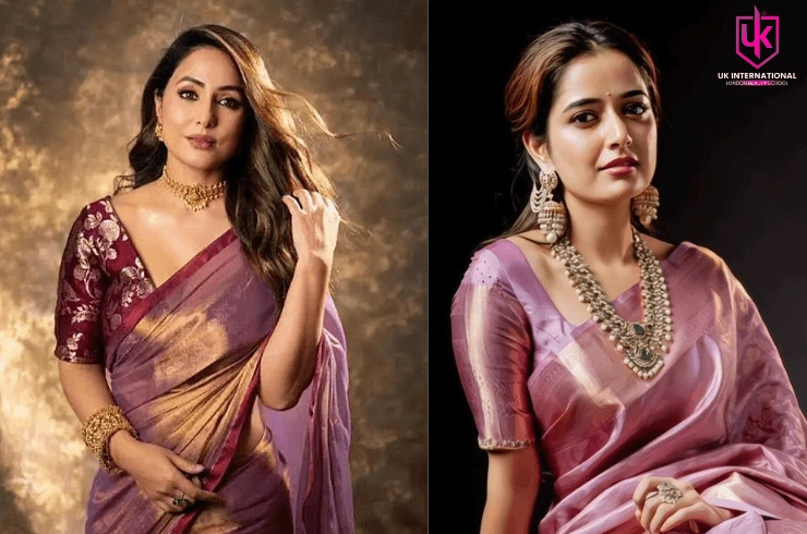 saree makeup look for karwa chauth