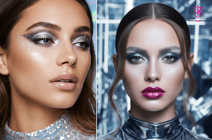 Robotic-touched Makeup Look