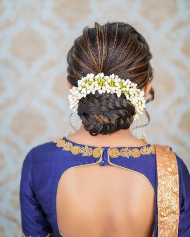 A Bun With Complete Braid