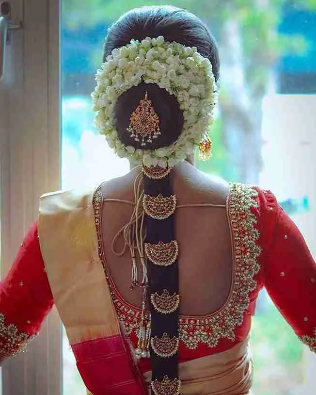 Classic South Indian Braid Bridal Hairstyle