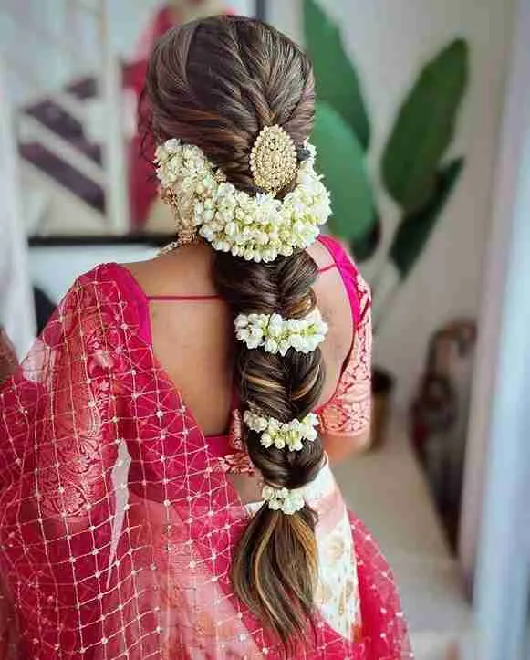 Fishtail Messy Braid Bridal Hairstyle
