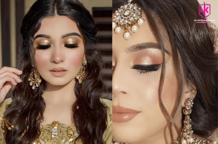Golden Glitter Eyeshadow Makeup